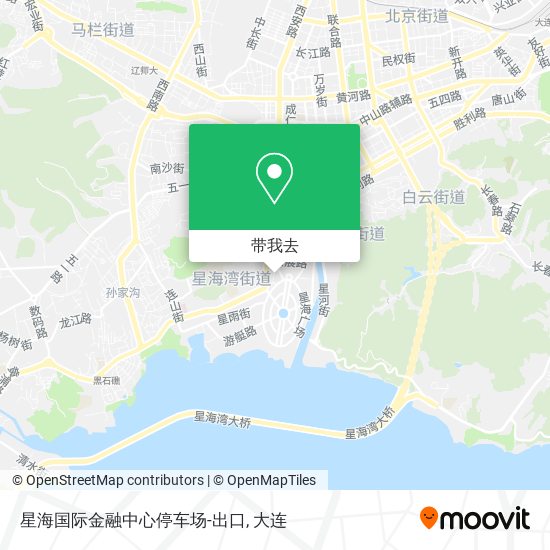 星海国际金融中心停车场-出口地图