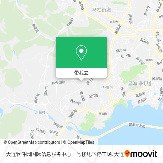 大连软件园国际信息服务中心一号楼地下停车场地图