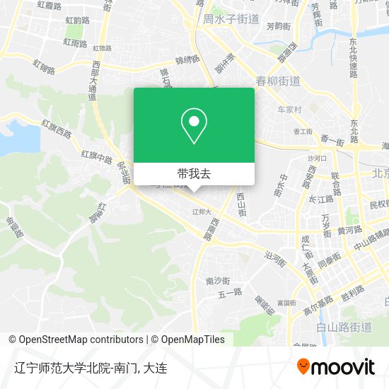辽宁师范大学北院-南门地图