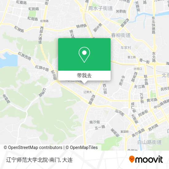 辽宁师范大学北院-南门地图