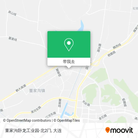 董家沟卧龙工业园-北2门地图