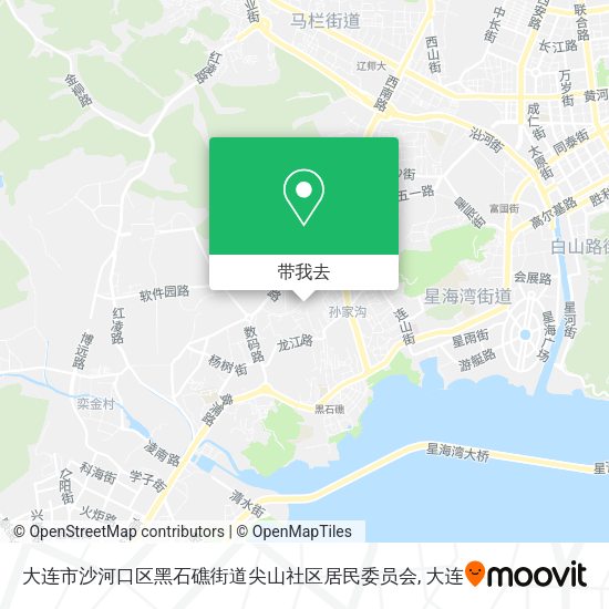 大连市沙河口区黑石礁街道尖山社区居民委员会地图