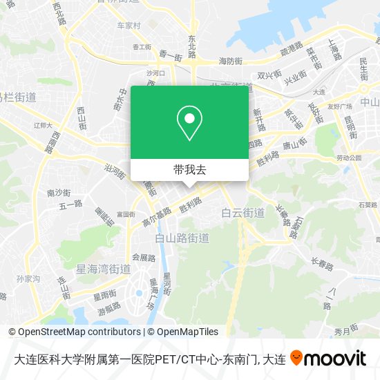 大连医科大学附属第一医院PET/CT中心-东南门地图