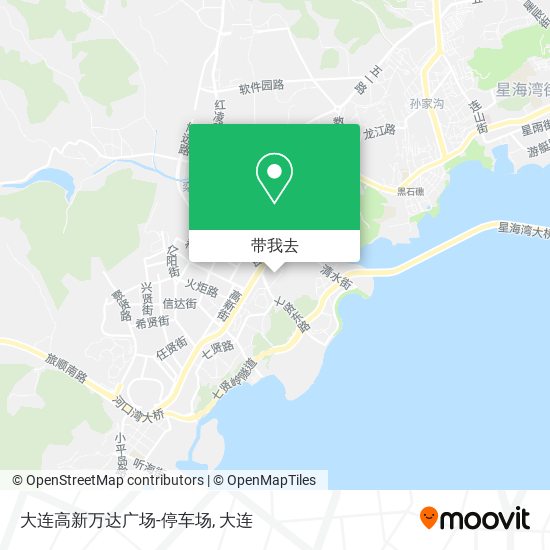 大连高新万达广场-停车场地图