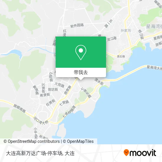 大连高新万达广场-停车场地图