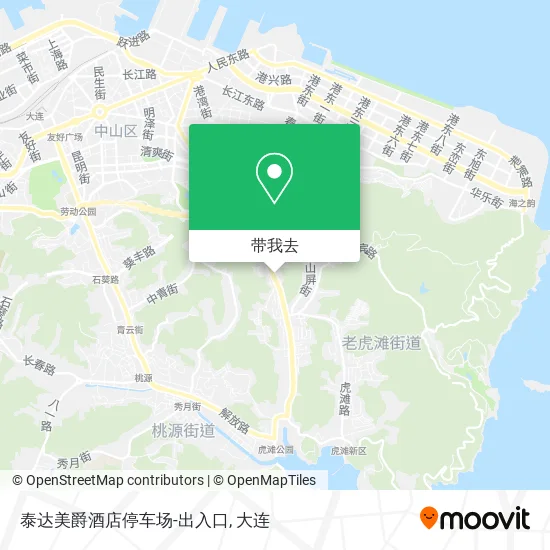 泰达美爵酒店停车场-出入口地图