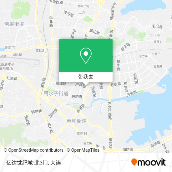 亿达世纪城-北3门地图