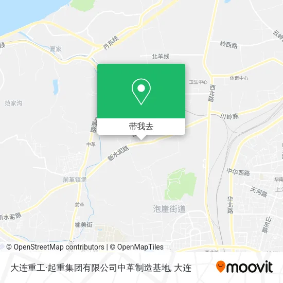大连重工·起重集团有限公司中革制造基地地图