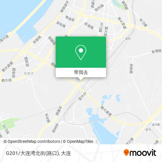 G201/大连湾北街(路口)地图