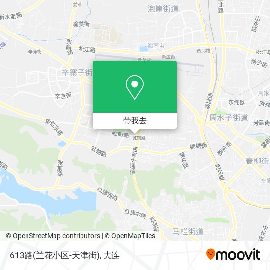 613路(兰花小区-天津街)地图