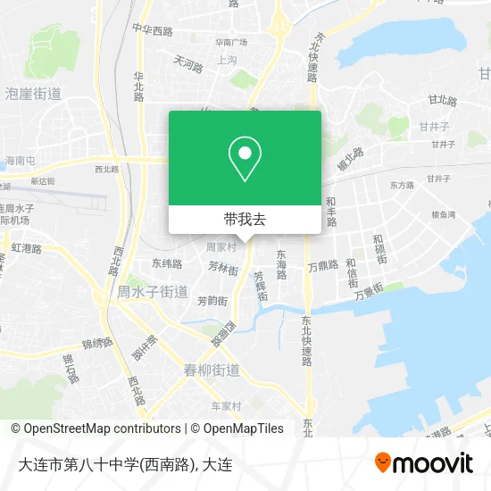 大连市第八十中学(西南路)地图