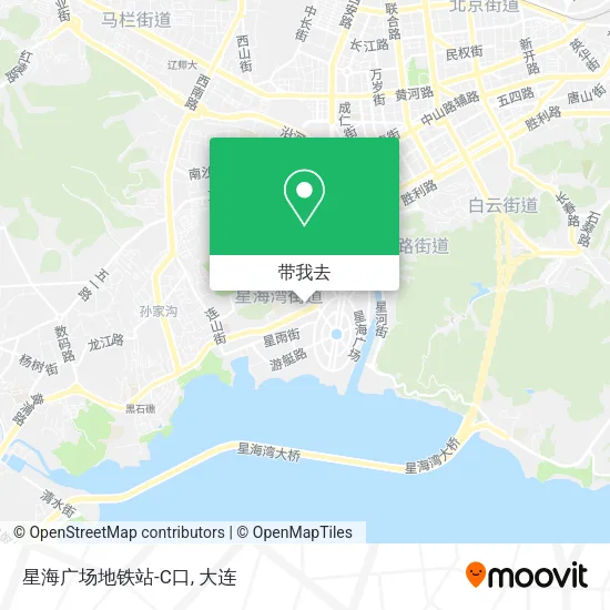 星海广场地铁站-C口地图