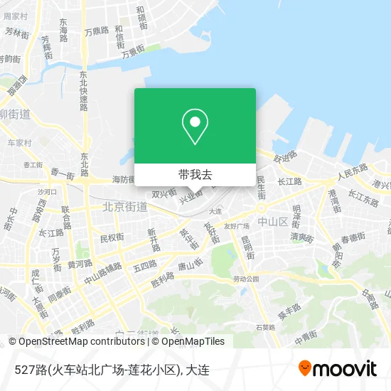 527路(火车站北广场-莲花小区)地图
