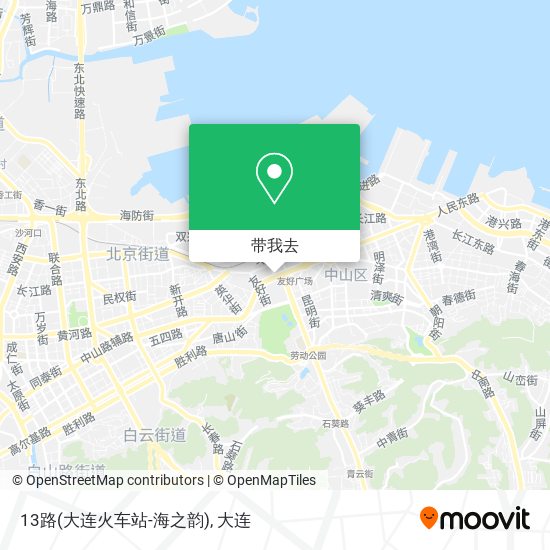 13路(大连火车站-海之韵)地图