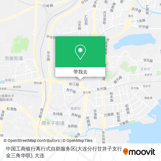 中国工商银行离行式自助服务区(大连分行甘井子支行金三角华联)地图