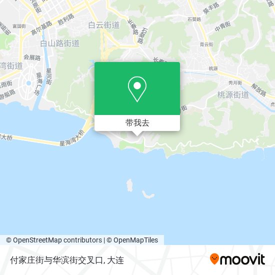 付家庄街与华滨街交叉口地图