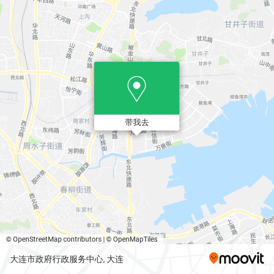 大连市政府行政服务中心地图