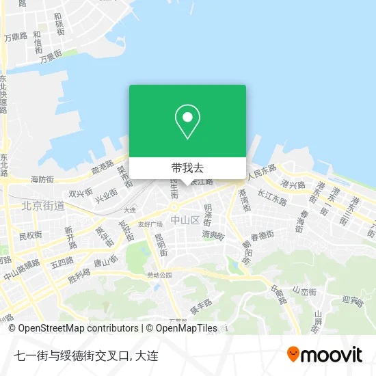 七一街与绥德街交叉口地图