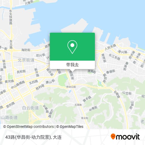 43路(华昌街-动力院景)地图