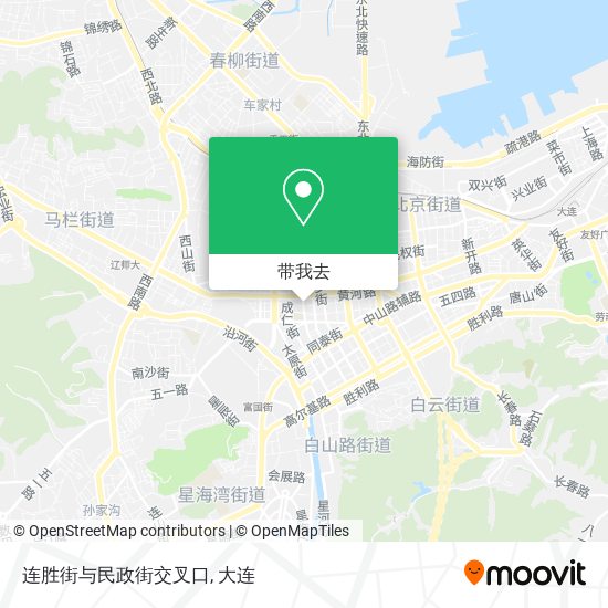 连胜街与民政街交叉口地图