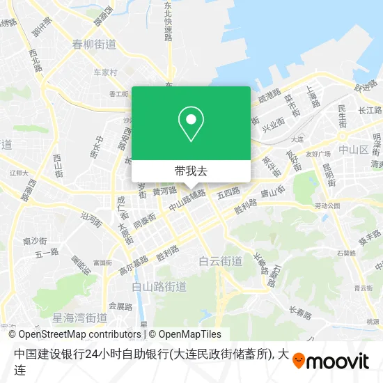 中国建设银行24小时自助银行(大连民政街储蓄所)地图