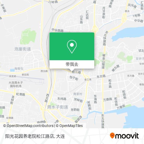 阳光花园养老院松江路店地图