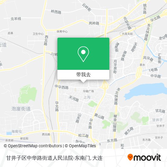甘井子区中华路街道人民法院-东南门地图