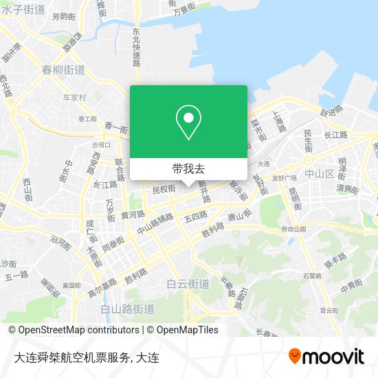 大连舜桀航空机票服务地图
