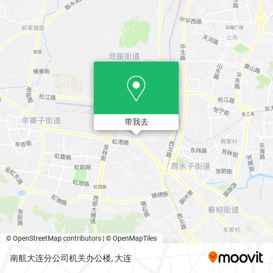 南航大连分公司机关办公楼地图