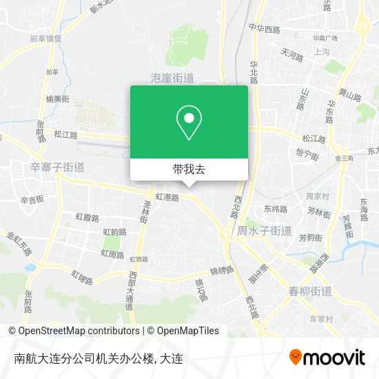 南航大连分公司机关办公楼地图