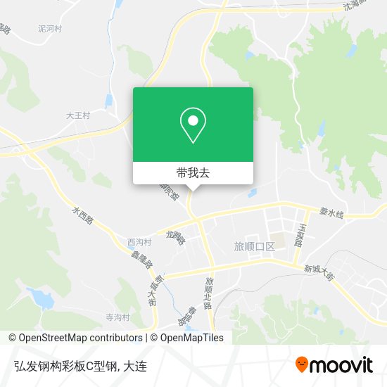 弘发钢构彩板C型钢地图