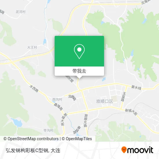 弘发钢构彩板C型钢地图