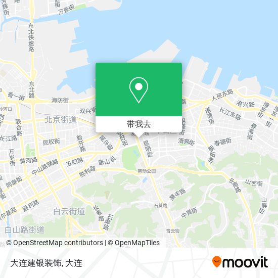 大连建银装饰地图