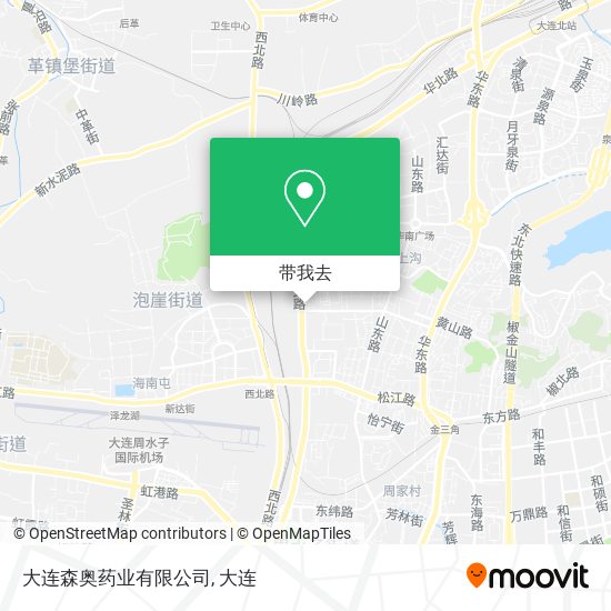 大连森奥药业有限公司地图