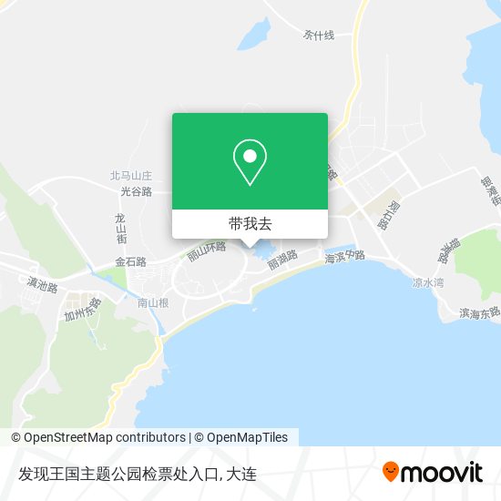 发现王国主题公园检票处入口地图