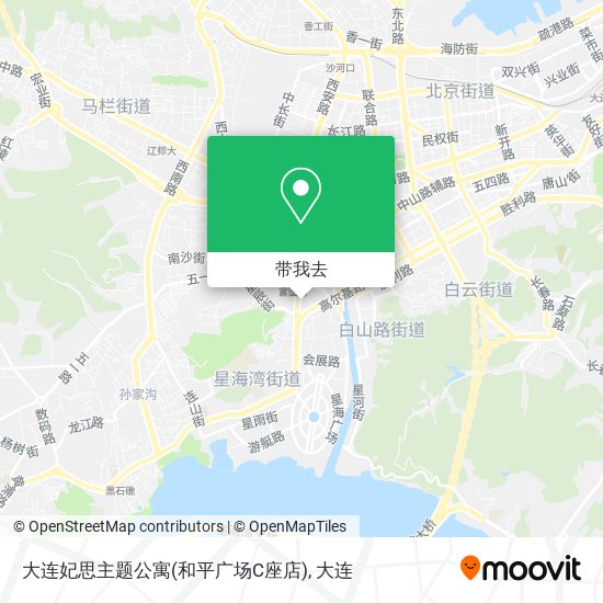 大连妃思主题公寓(和平广场C座店)地图