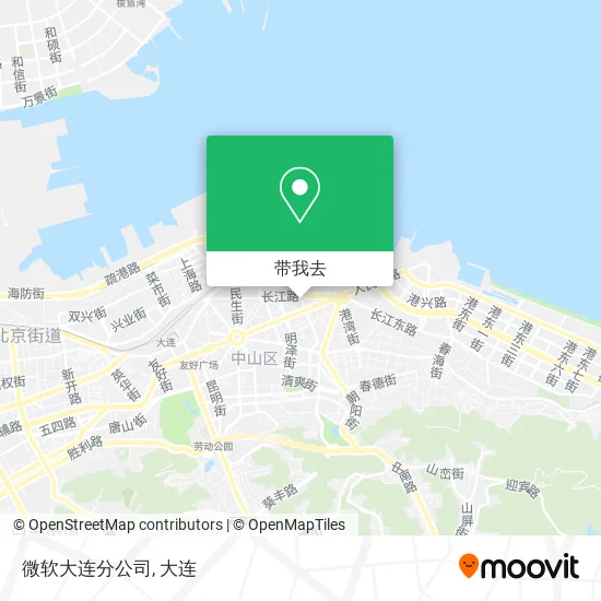 微软大连分公司地图
