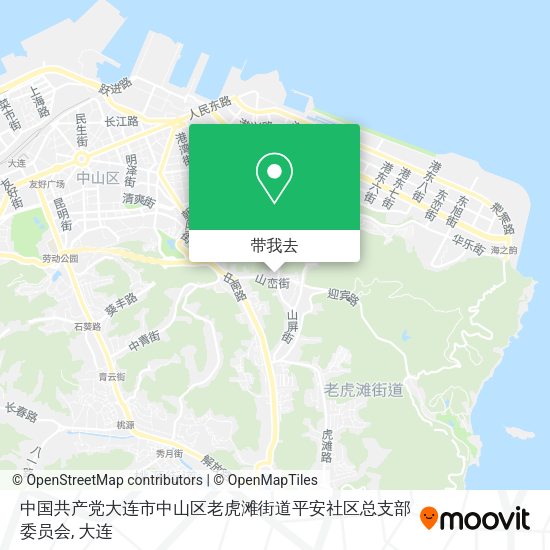 中国共产党大连市中山区老虎滩街道平安社区总支部委员会地图