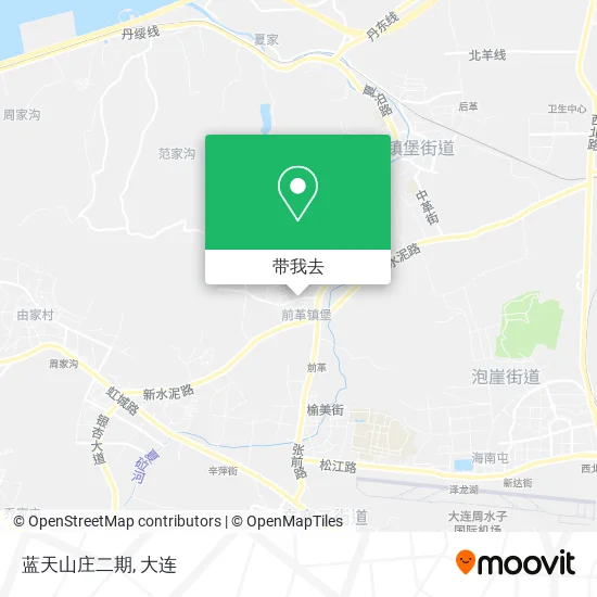蓝天山庄二期地图