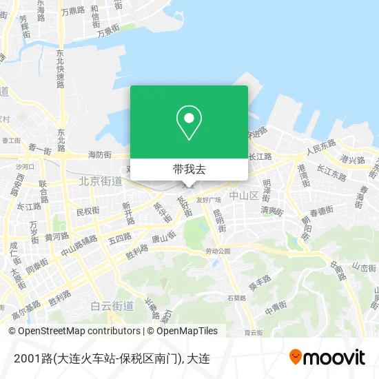 2001路(大连火车站-保税区南门)地图