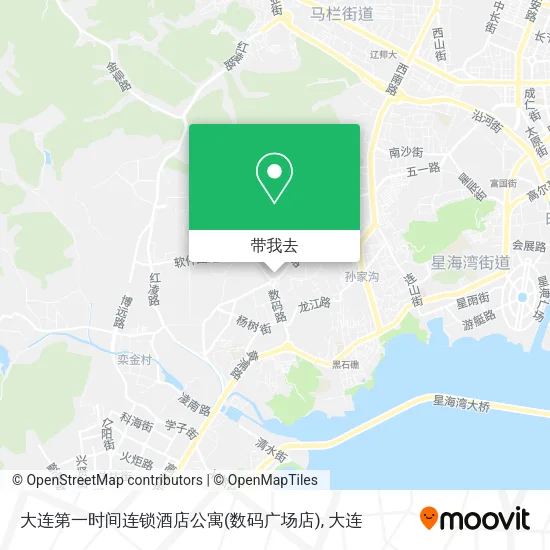 大连第一时间连锁酒店公寓(数码广场店)地图