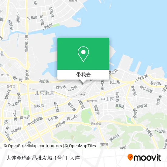 大连金玛商品批发城-1号门地图