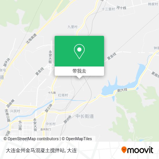 大连金州金马混凝土搅拌站地图
