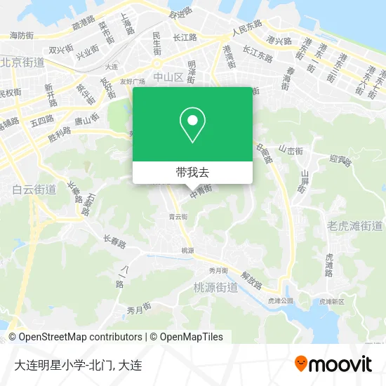 大连明星小学-北门地图