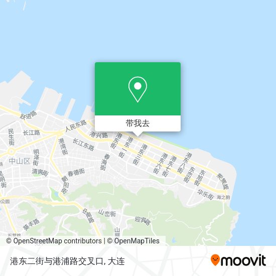 港东二街与港浦路交叉口地图