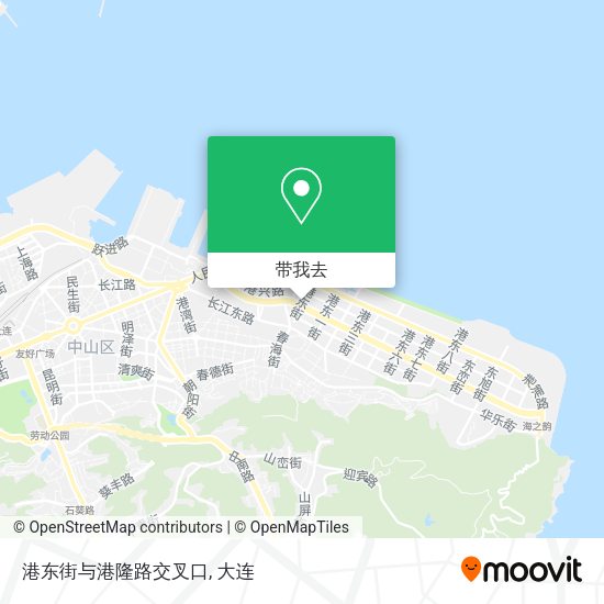 港东街与港隆路交叉口地图