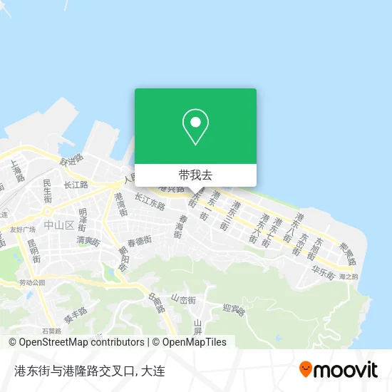 港东街与港隆路交叉口地图
