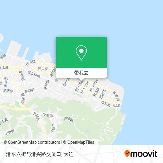 港东六街与港兴路交叉口地图
