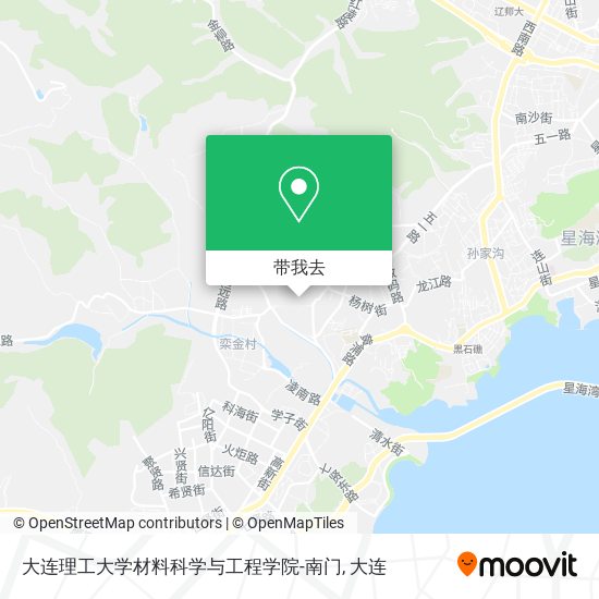 大连理工大学材料科学与工程学院-南门地图