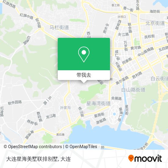 大连星海美墅联排别墅地图